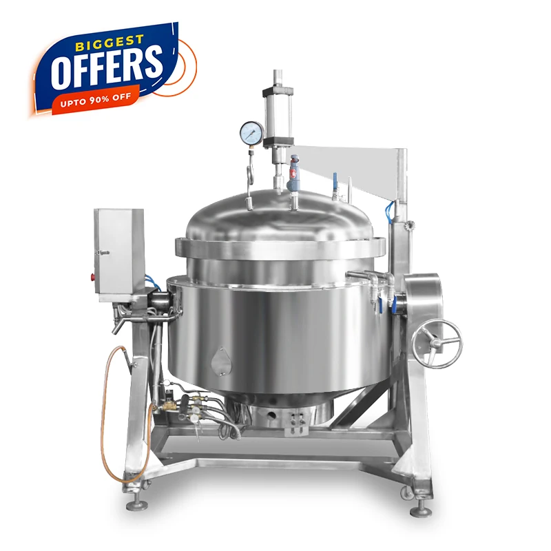 China Made Large Pressure Cooking Pot Industrial High Pressure Cooker Commercial Gas Steam High Pressure Cooker