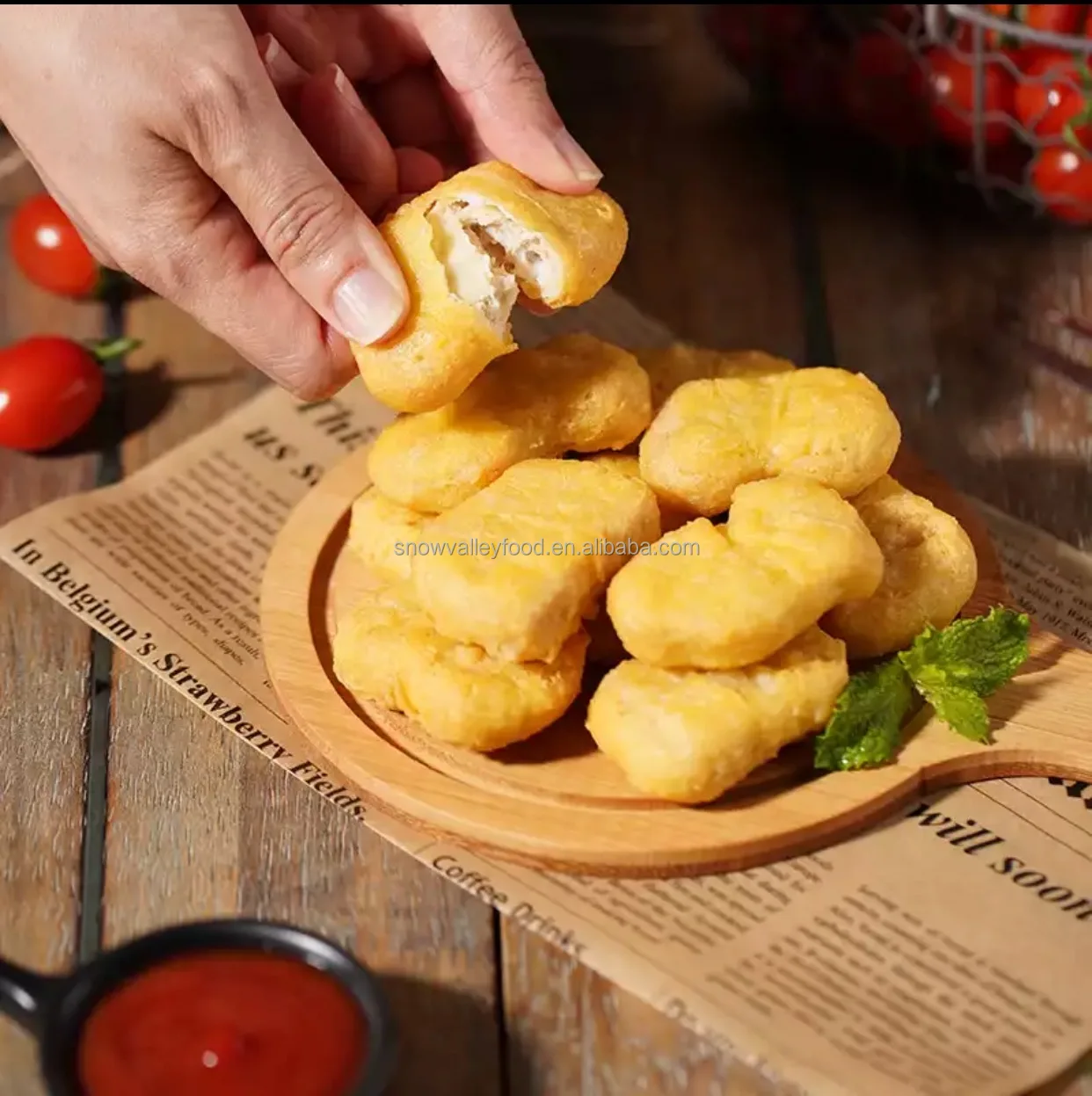 Best Sale Delicious Natural Fried Meat Plant Based Chicken Nugget