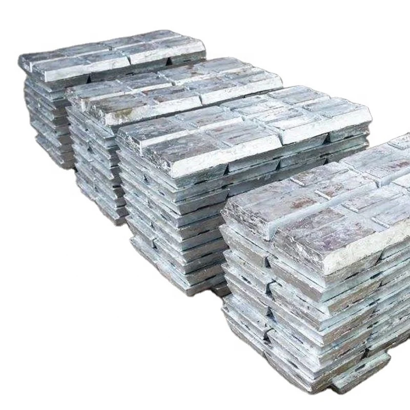 Zinc Ingot Metal Price China ASTM AISI High Pure Zinc Ingot Silver White Metal Appearance