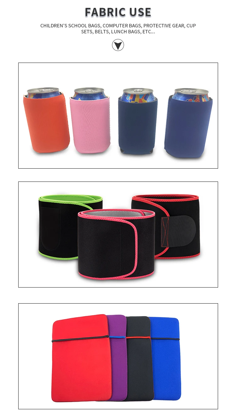 Custom Thickness Sublimation Pattern Eco Friendly Thermal Insulation High Performance Cr Scr Rubber Sheet 3mm Neoprene Fabric