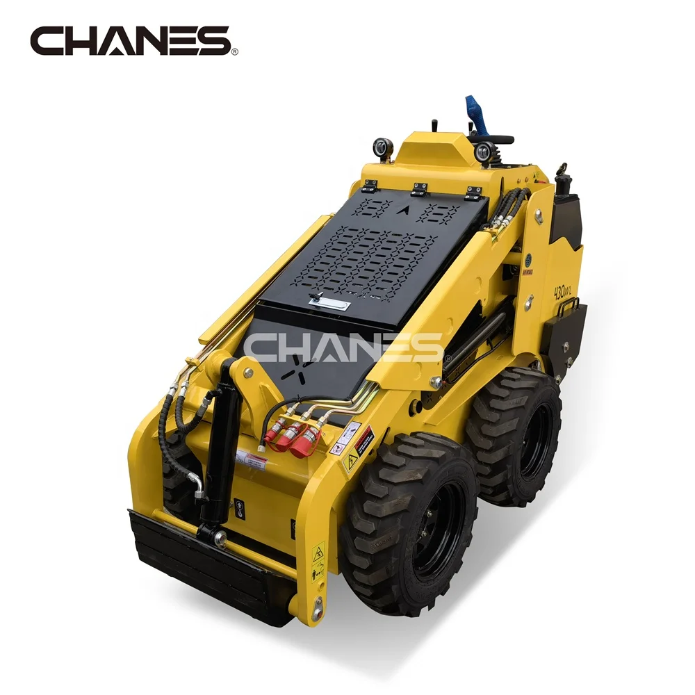 Special offer! Chanes mini skid steer diesel power wheel loader with joysticks counterweight on big promotion up to 50% off!