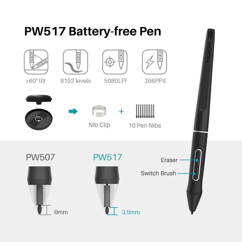  Huion Kamvas 16(2021) Поддержка плавный переход с двумя режимами графический планшет ручка
