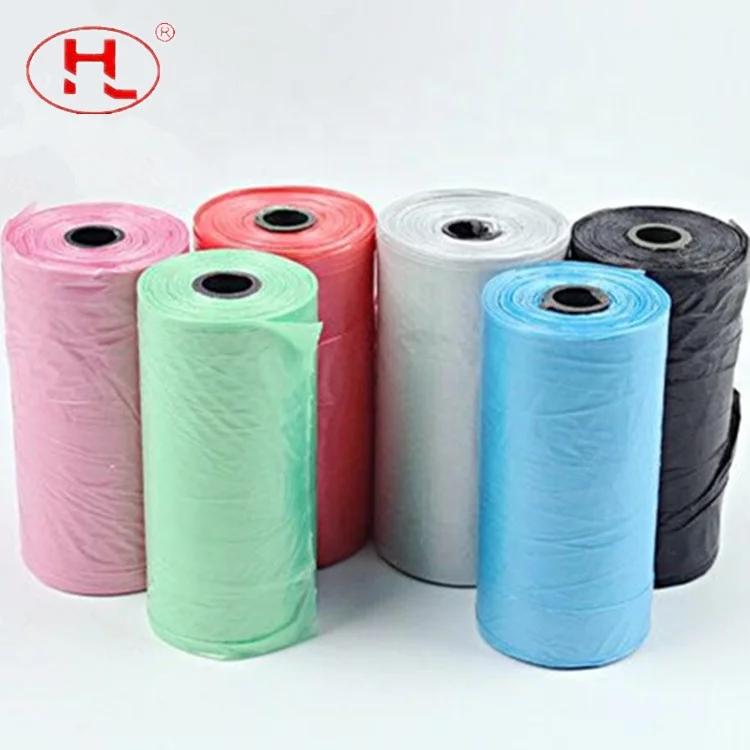 Stock home Reusable  Colorful on Roll machine made Plastic Garbage Bags