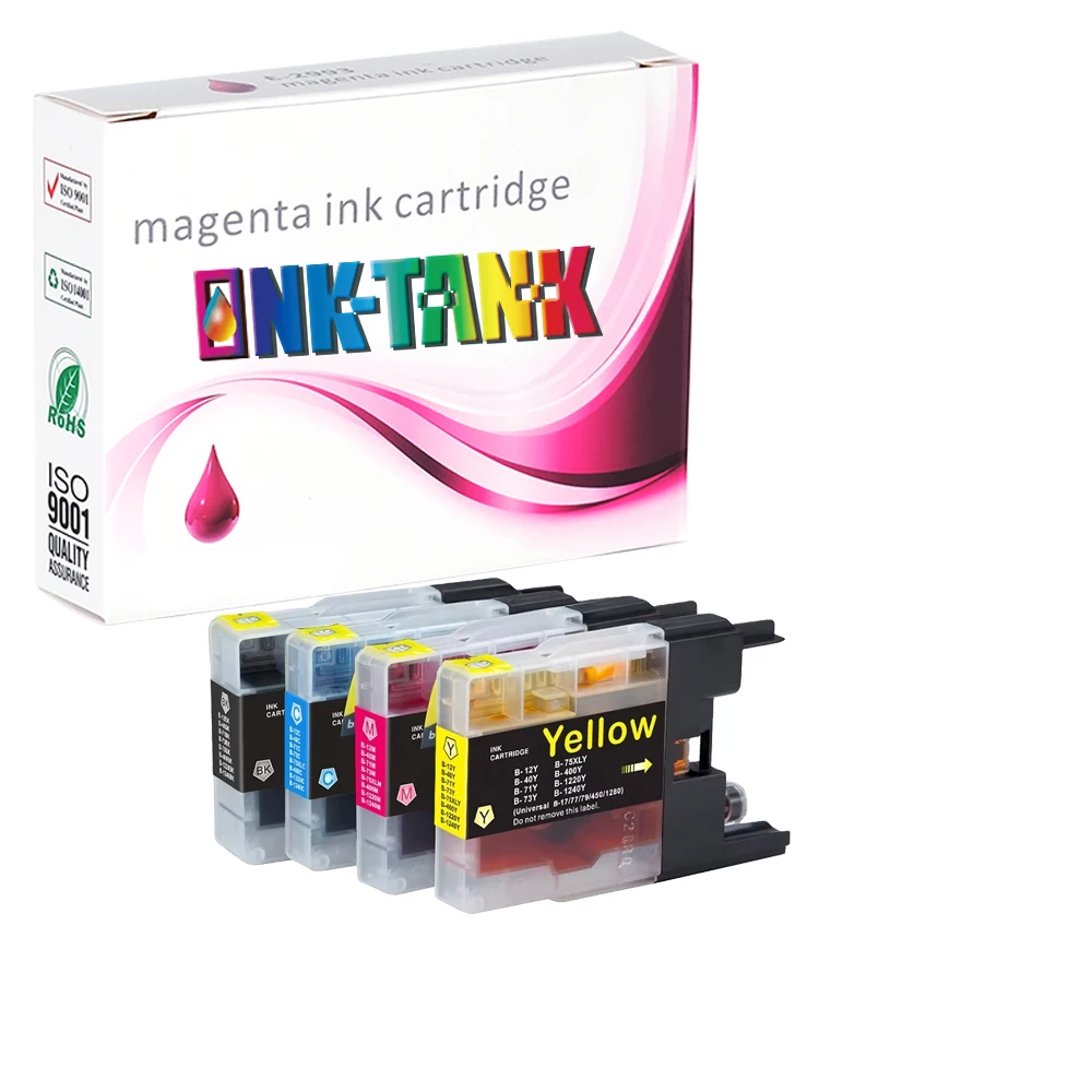 INK-TANK LC12 LC40 LC71 LC73 LC75 LC400 LC1220 LC1240 LC 1240 Compatible InkJet Ink Cartridge for Brother MFC-J825DW Printer