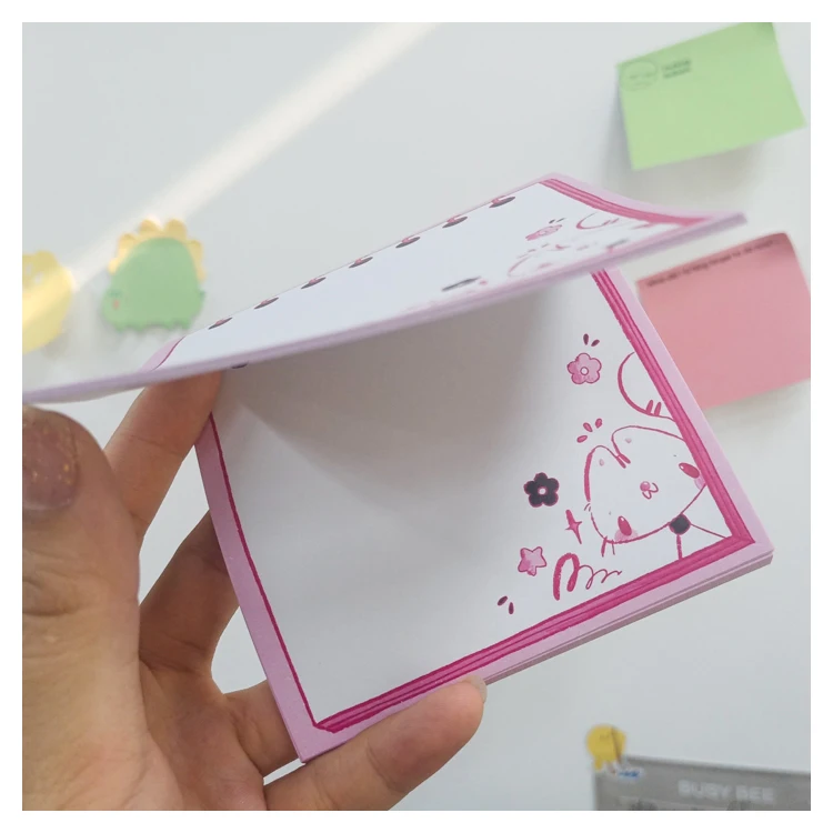 black and white multi specification cube box transparent magnetic office small sticky notes