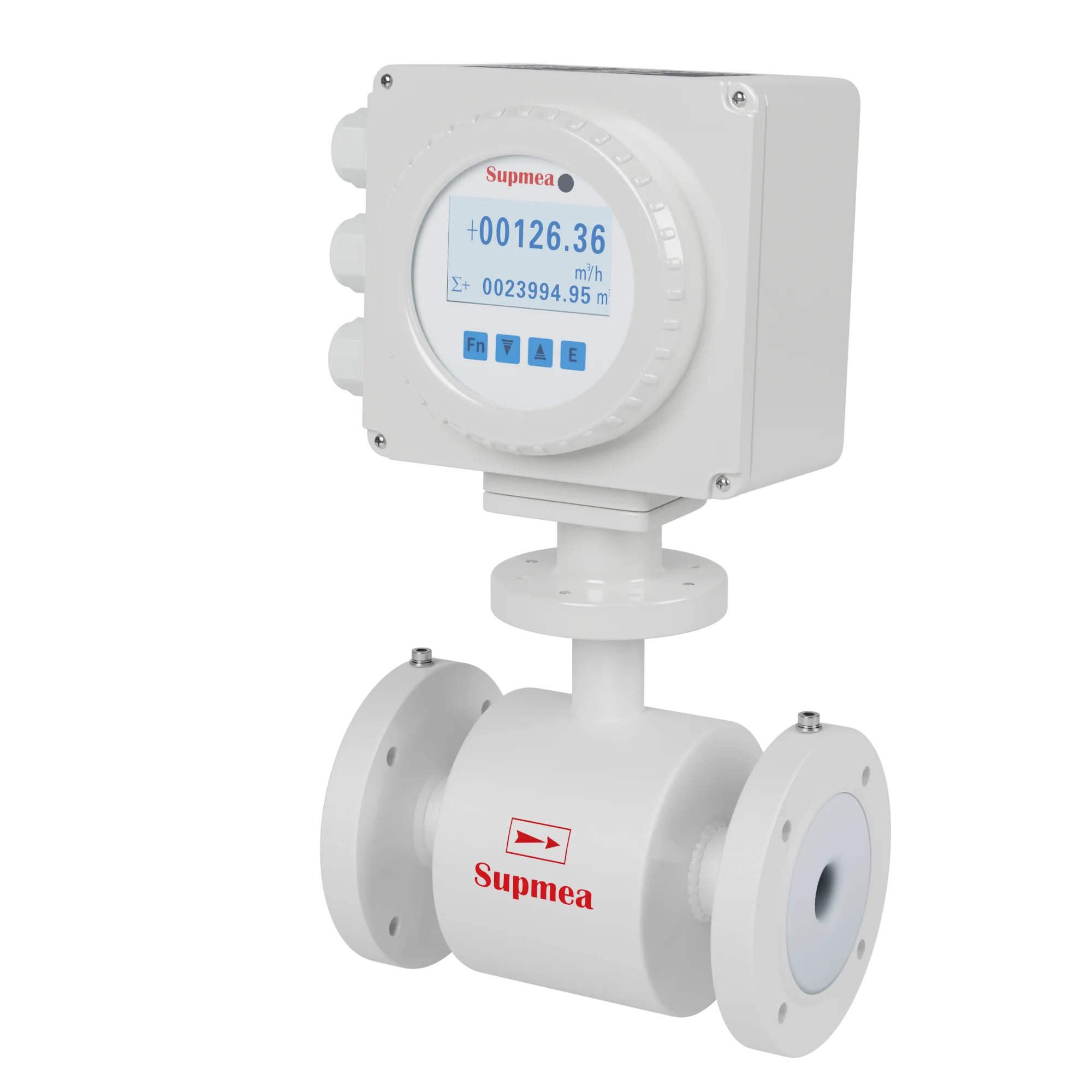 Supmea IP68 high accuracy sewage water flowmeter stainless steel acid resistant flow meter