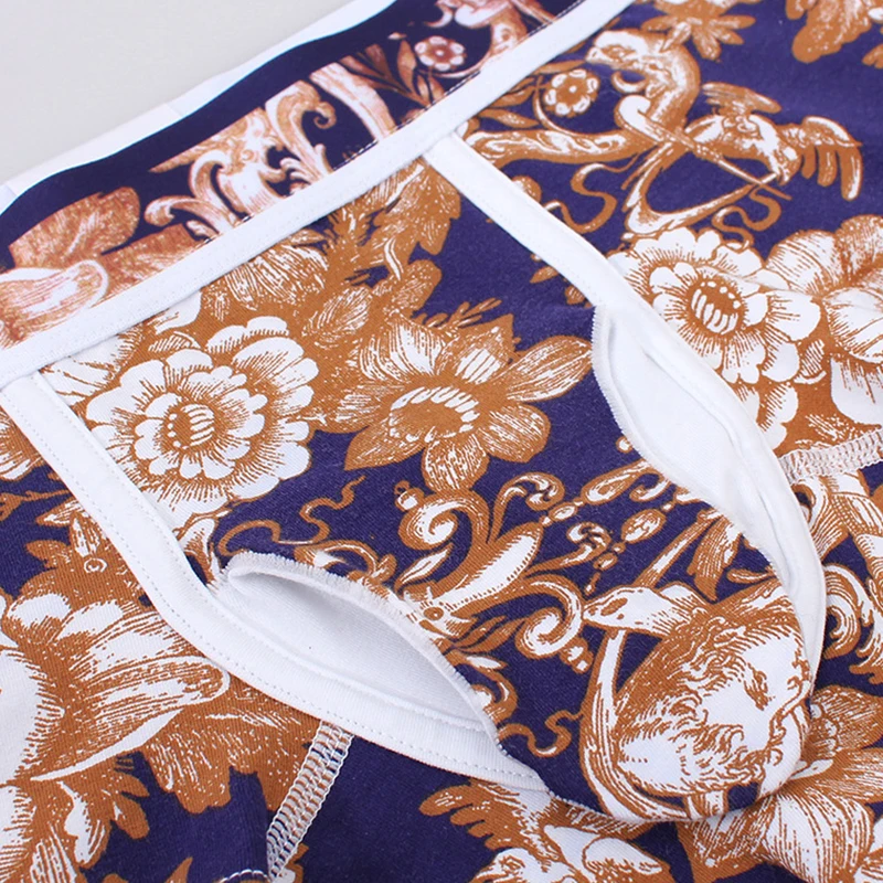 High Quality Custom Wholesale Elephant Nose Boxer Shorts Cotton Low Rise Sexy Airplane Underwear Penis Pouch Underwear For Men