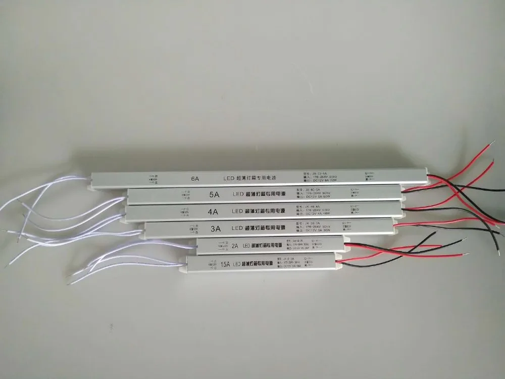 коробка освещения 18мм ультратонкий блок питания тонкий 12V 3А