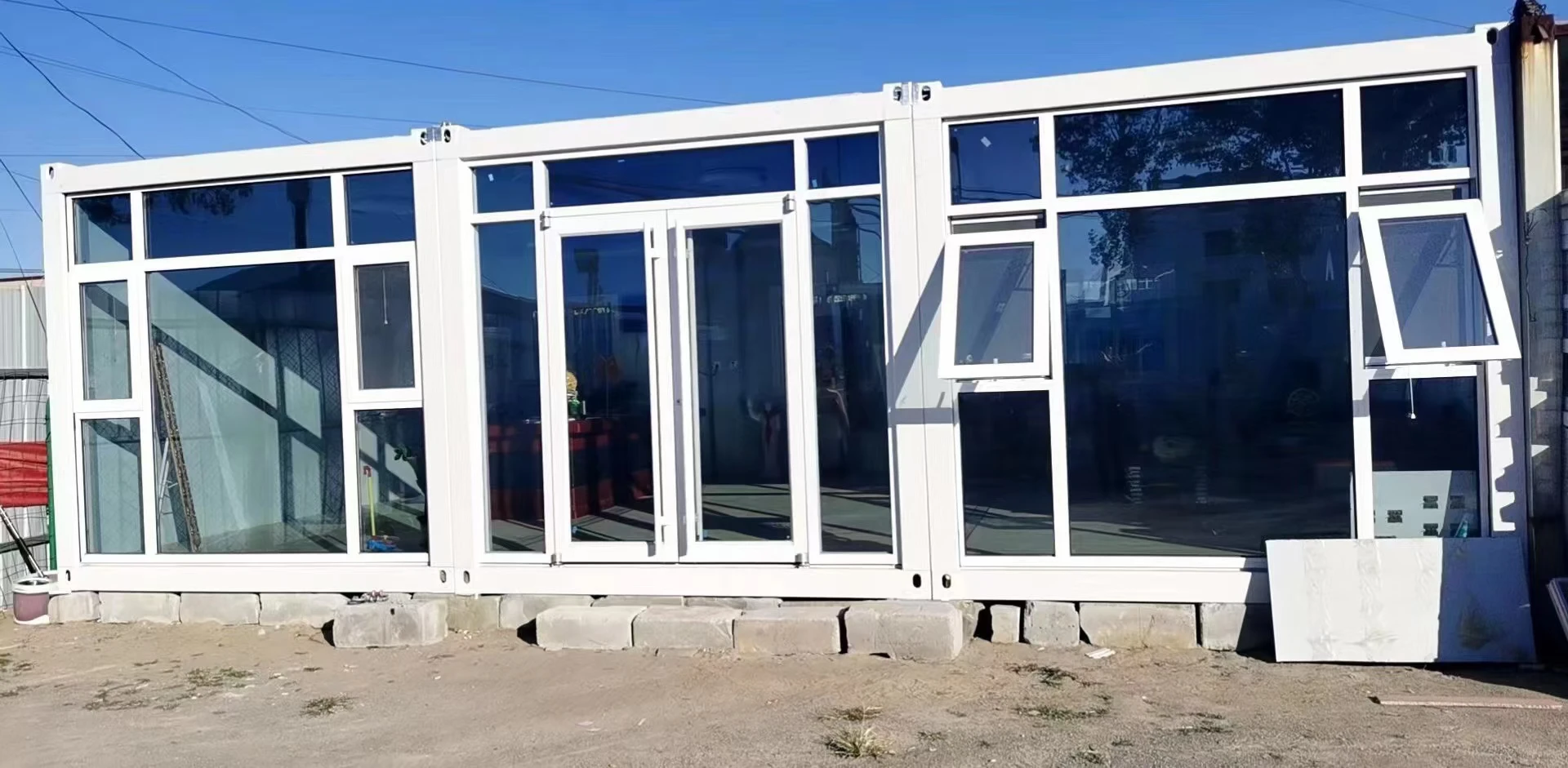 prefabricated tiny home sunrooms & glass houses outdoor Cheap Luxury Modern Modular Mobile contain hous