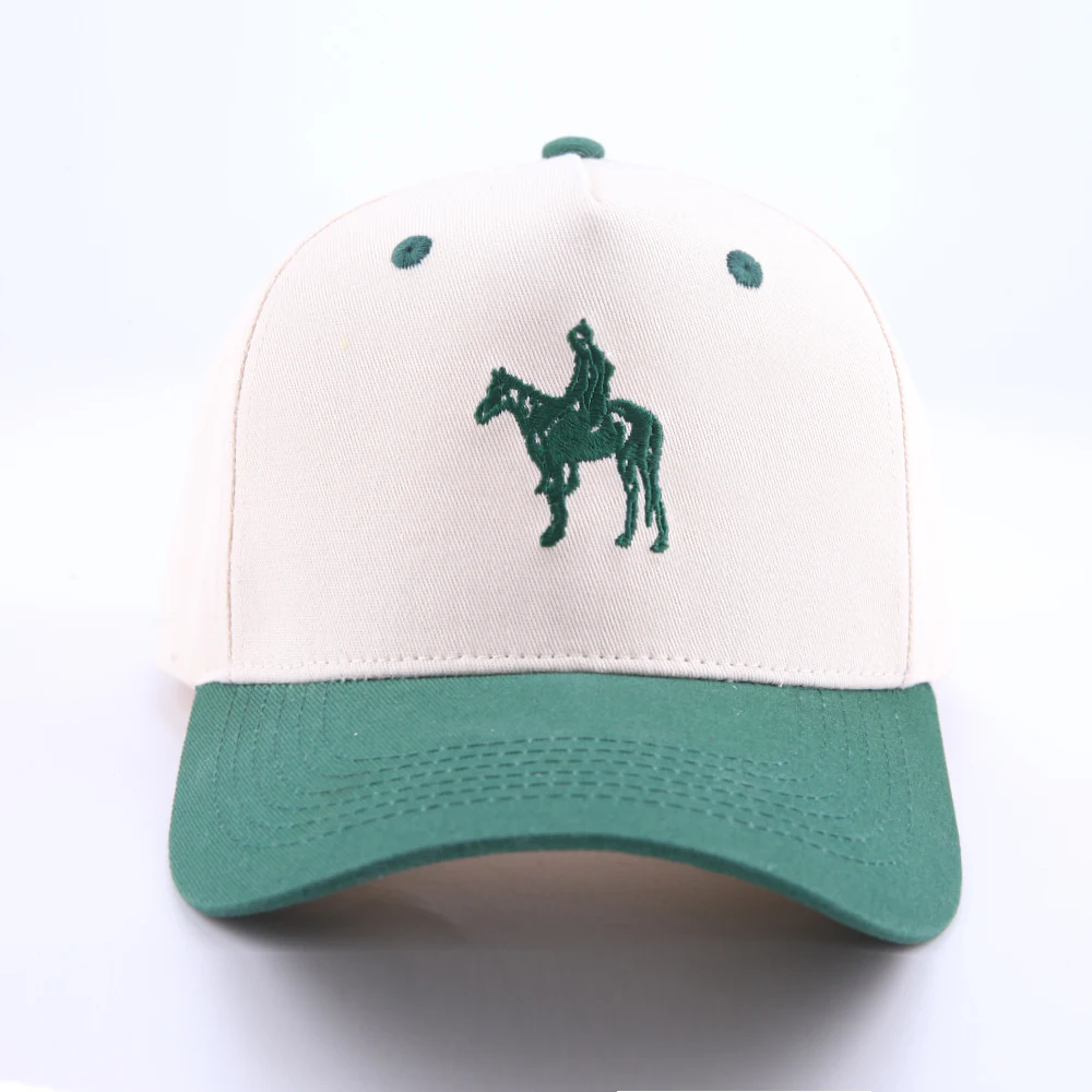 Wholesale Custom 5 Panel Underbrim Acrylic Dad Hat Unisex Embroidery Logo Polyester Baseball Hat Sports Cap For Men Women