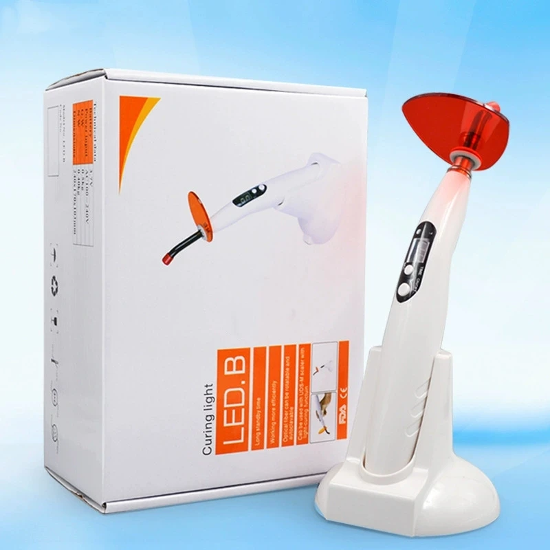 Portable Dental light curing lamp wireless  dental curing machine wireless handheld 5 seconds curing  light curing lamp