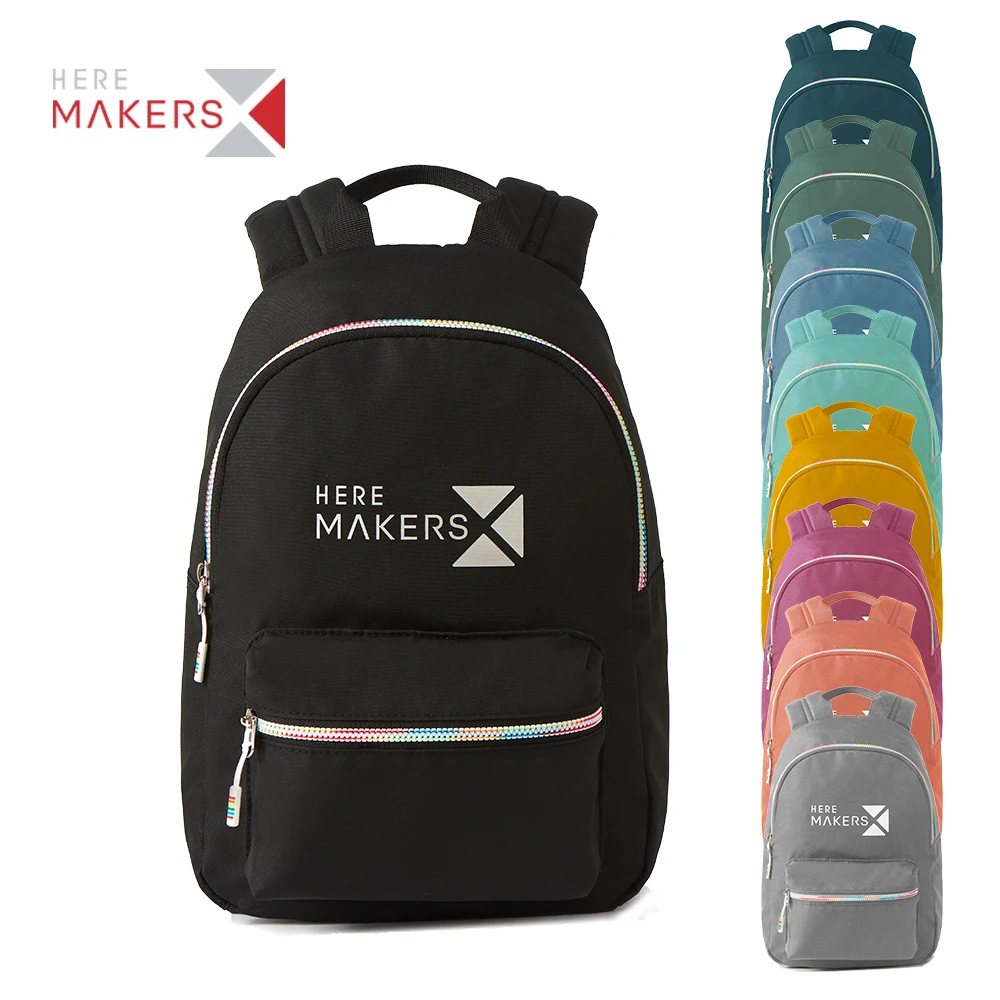 China factory waterproof and wear-resistant RPET polyester bookbag kids backpack Recycled girls school bags