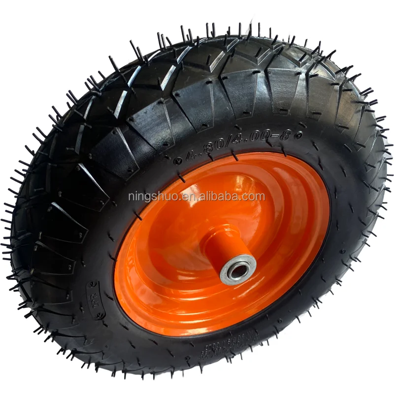 NSPM7040 replacement tires inflatable air rubber pneumatic Tire Driven Wheels Golf Caddy Air Castor wheel for wheelbarrow 4.00-8