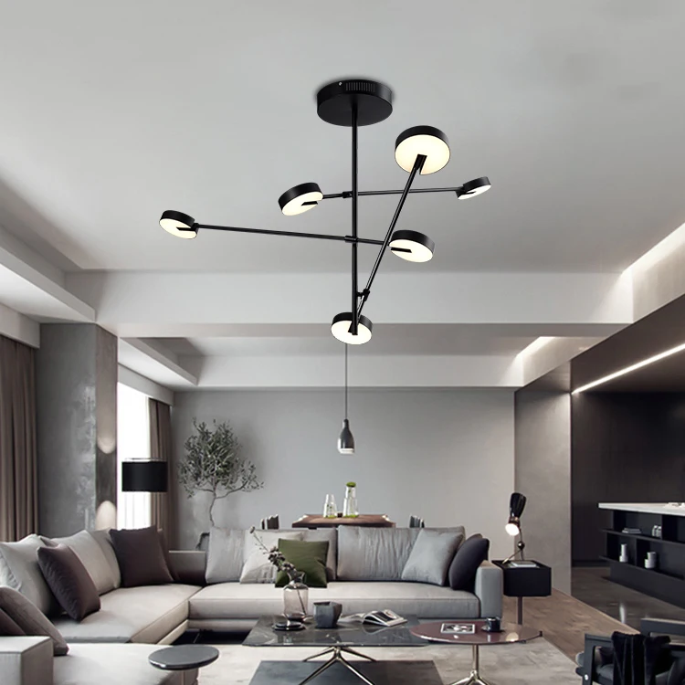 HUAYI China Manufacturer Simple Modern Decoration Indoor Living Room Hotel Restaurant LED Ceiling Light