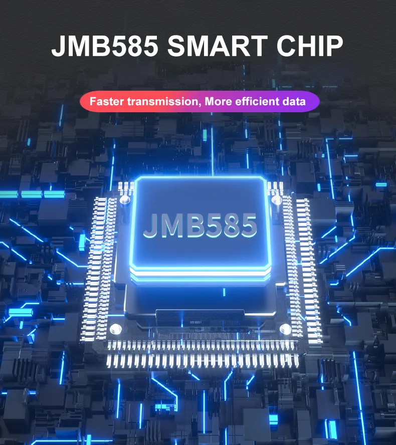 High Efficiency JMB585 Control Chip 6Gbps Expansion Card 5 Port PCIE to Sata3.0 Converter for HDD SSD