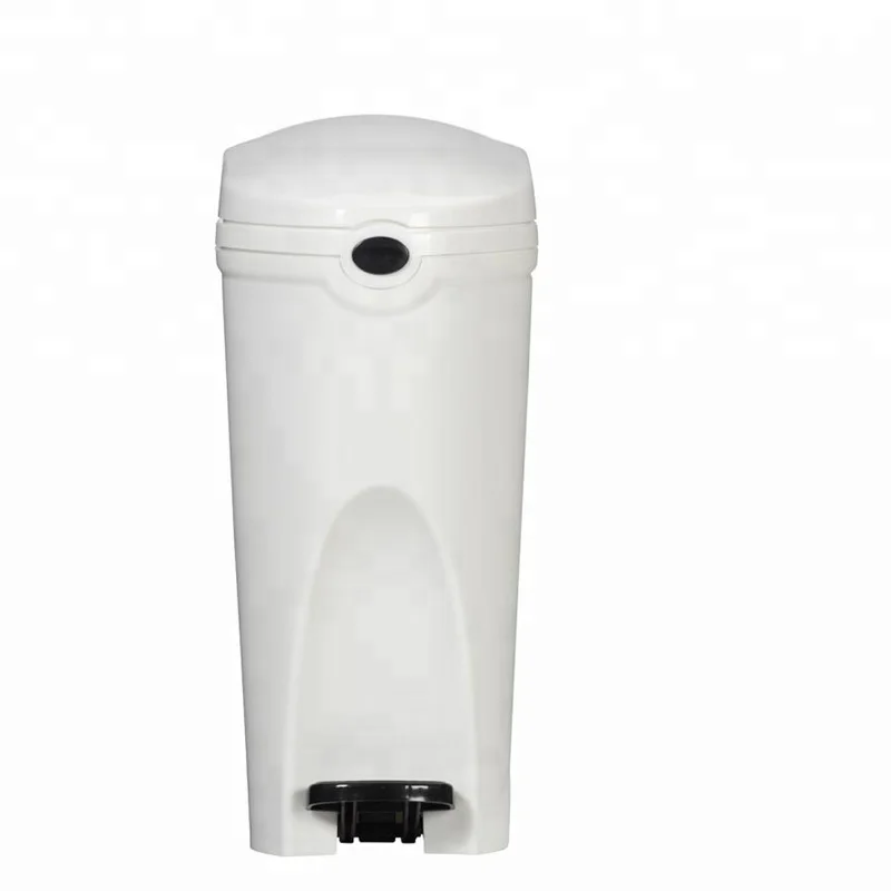 18L Trash Can Lady Women Female Sanitary Trash Bin With Foot Pedal Plastic Waste Bin