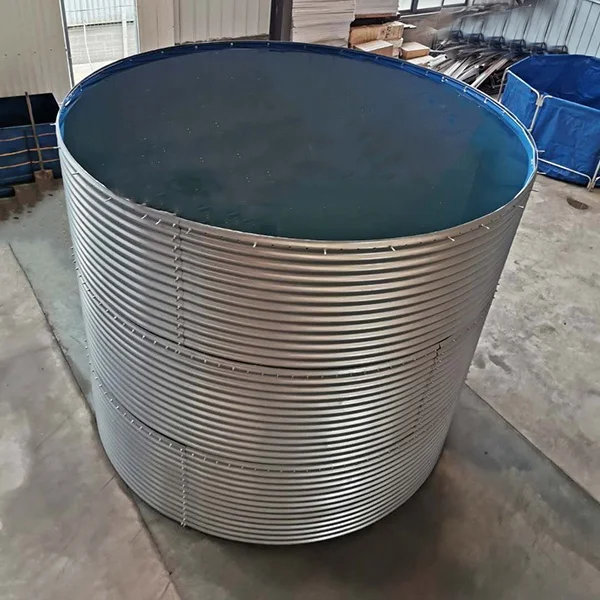 Custom galvanized steel corrugated water storage tank Circular sewage treatment reservoir Forest fire pool