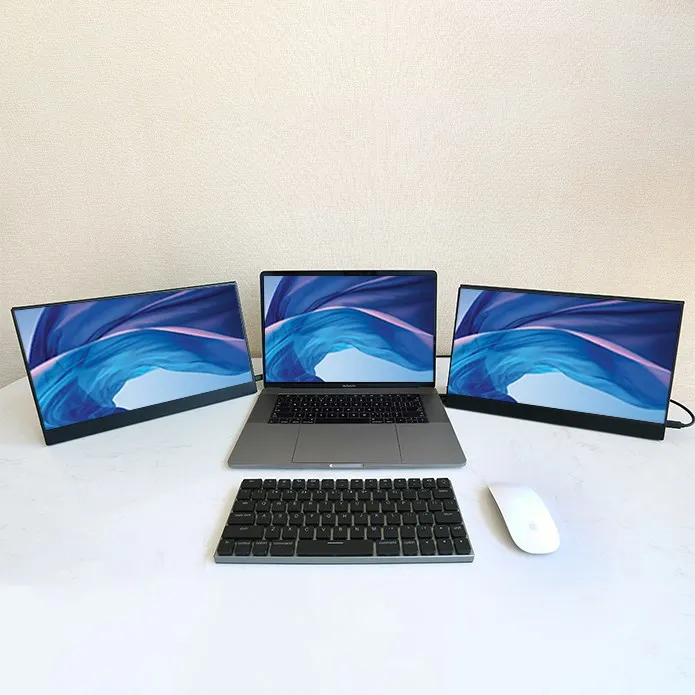 Computer Portable Triple Monitor 3840*2160 13.3 inch Portable Monitor PC Monitor Gaming USB HDR Type-C for Laptop PS4 SWITCH