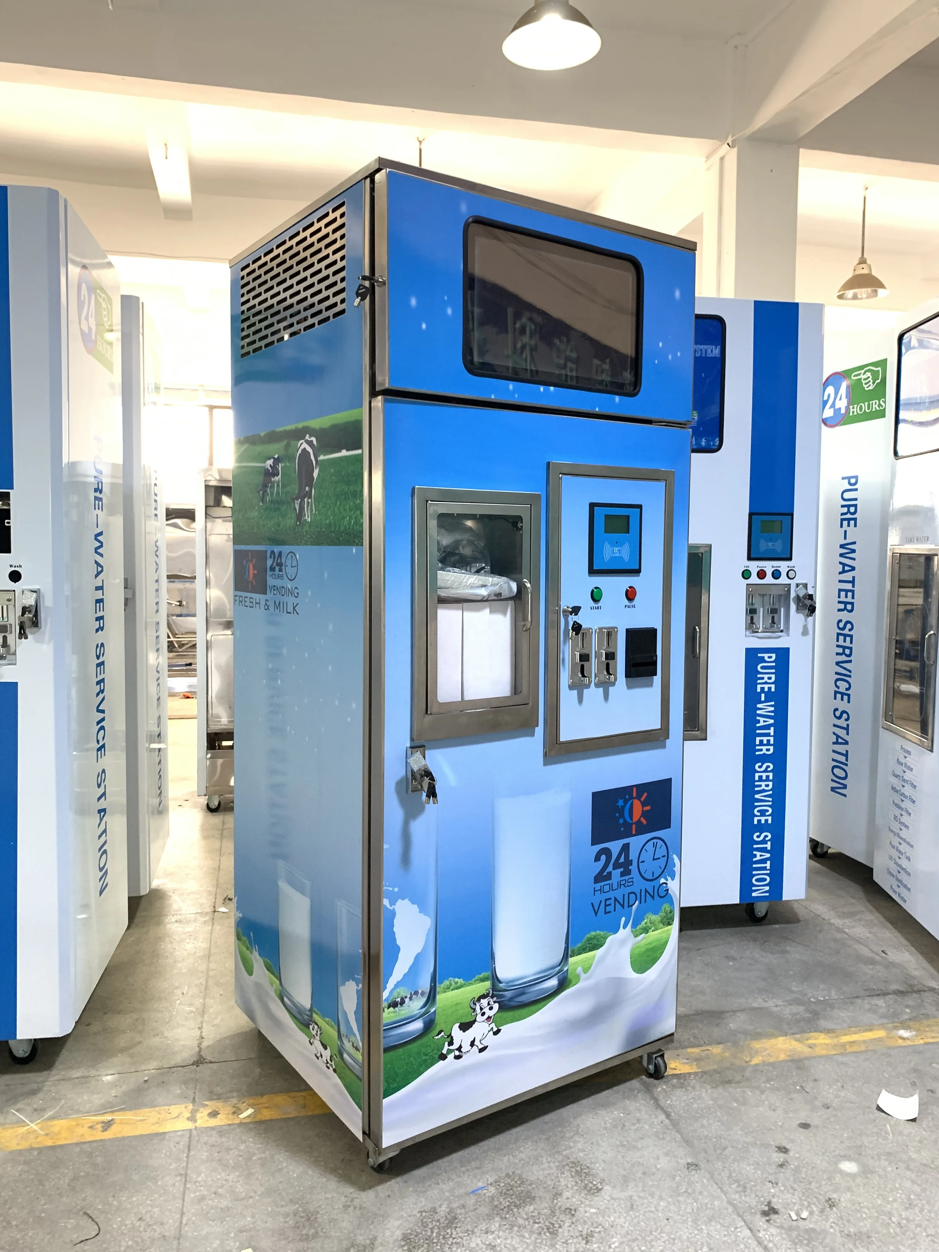 
automatic milk atm machine dispenser vending machine from factory supply 