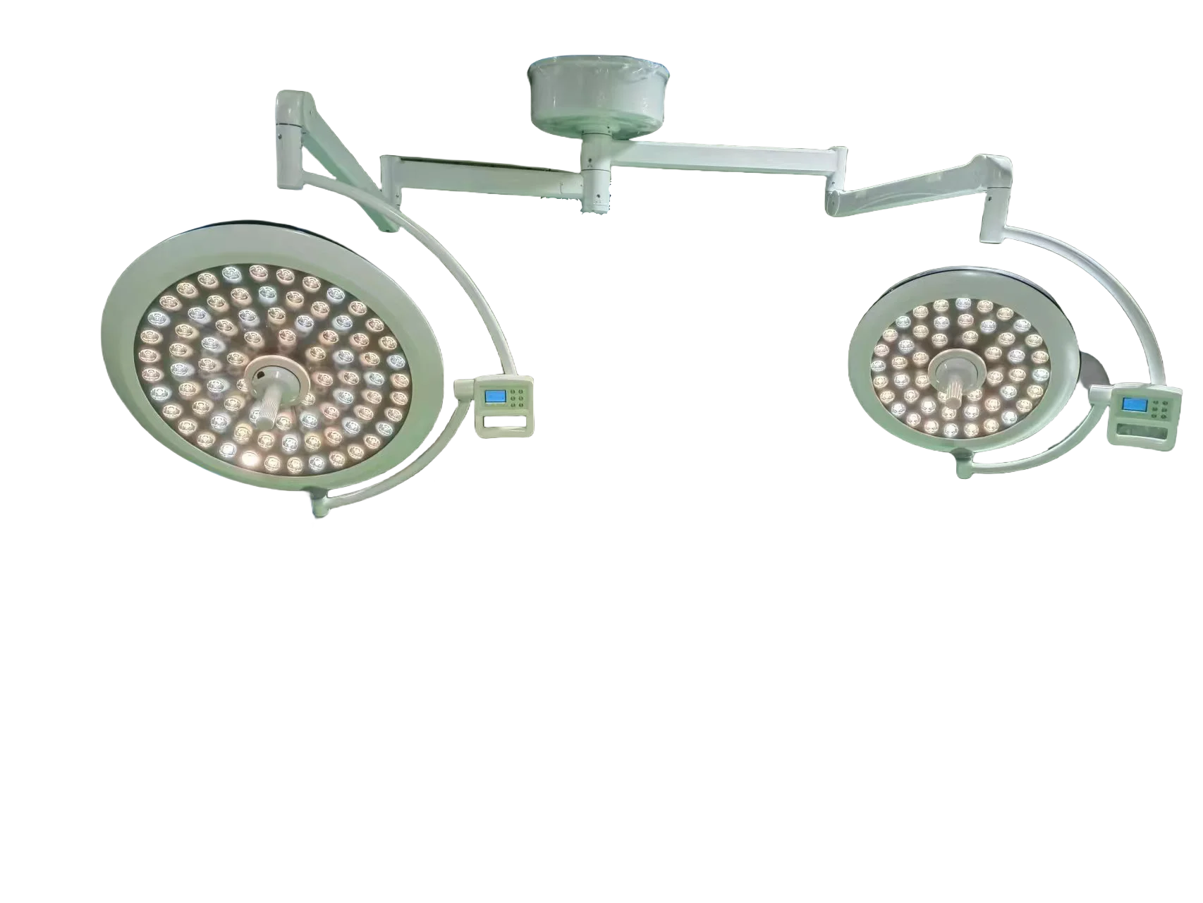 Best price medical double dome shadowless operating lamp ceiling mounted OT surgical LED light