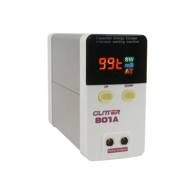 801A 18650 Battery Pulse Spot Welding Machine Hd Digital Display Portable Capacitor Spot Welder with Mobile Phone Weld Fixture
