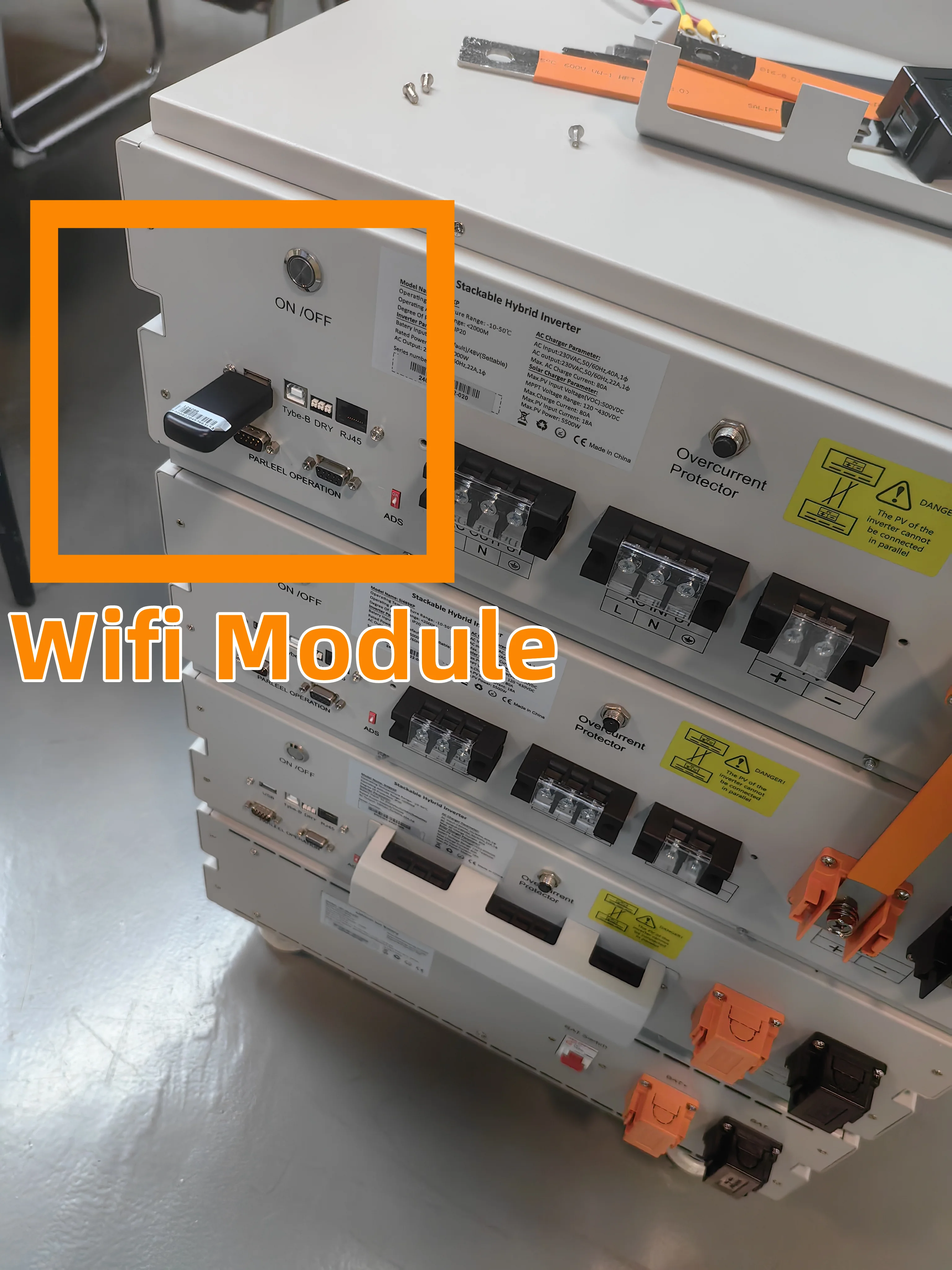 45 кВт солнечный инвертор + штабелер 96 кВтч батарея Wifi приложение гибридная сеть солнечная электростанция твердотельная для хранения солнечной энергии