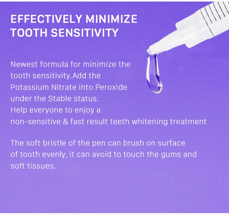 IVISMILE Mint Flavor Free Sensitive 5ml 35%HP Teeth Whitening Gel