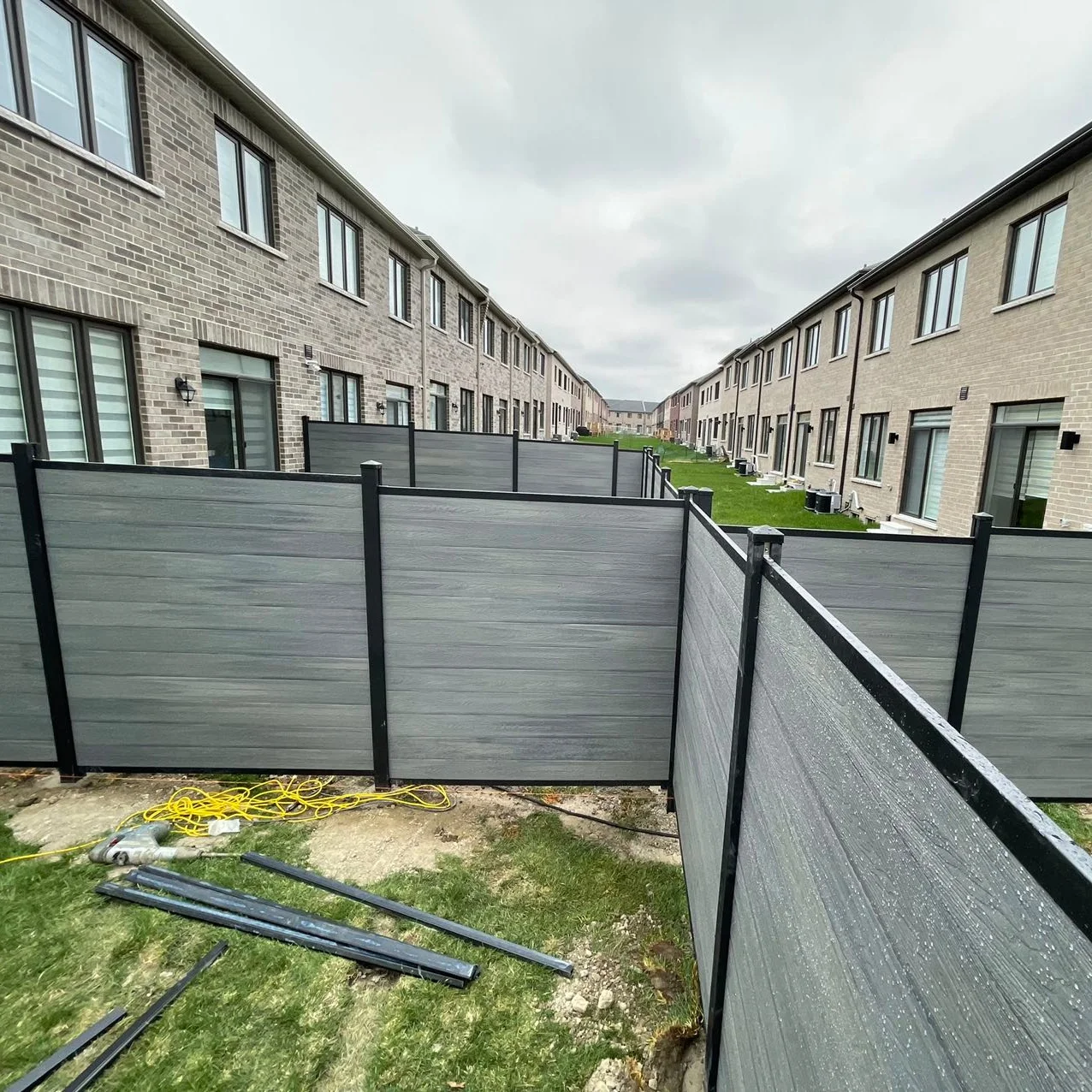 Unifloor Privacy Easily Assembled Garden Security System Outdoor For House Decorative Wood Plastic Composite Wpc Fence Panels