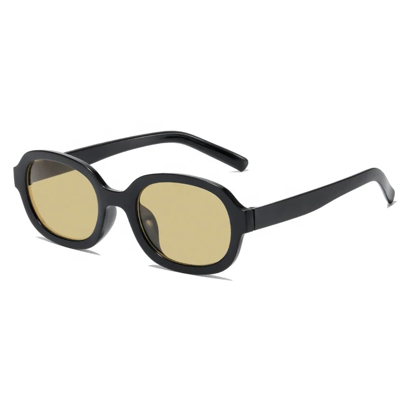 Oem Black Round Cheap Retro Oval Sunglasses Round Custom Glasses Cat 3 Uv400 Oval Women Sunglasses