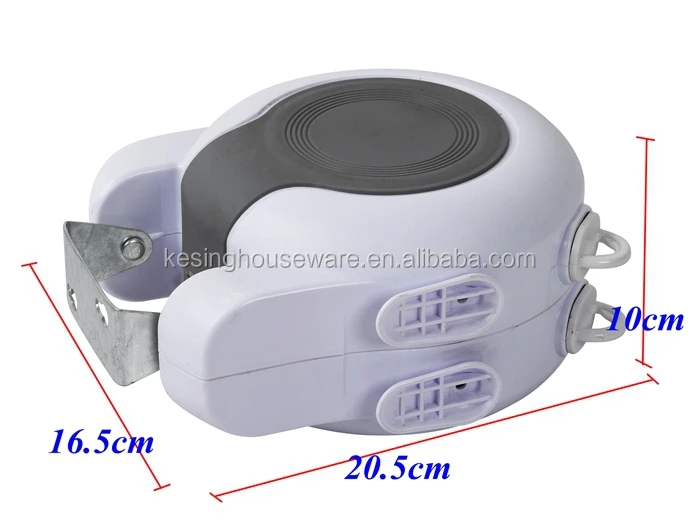 Kesing 26m Drying Space ABS Shell PVC 2 Lines Retractable Clothes Line Clothesline Outdoor