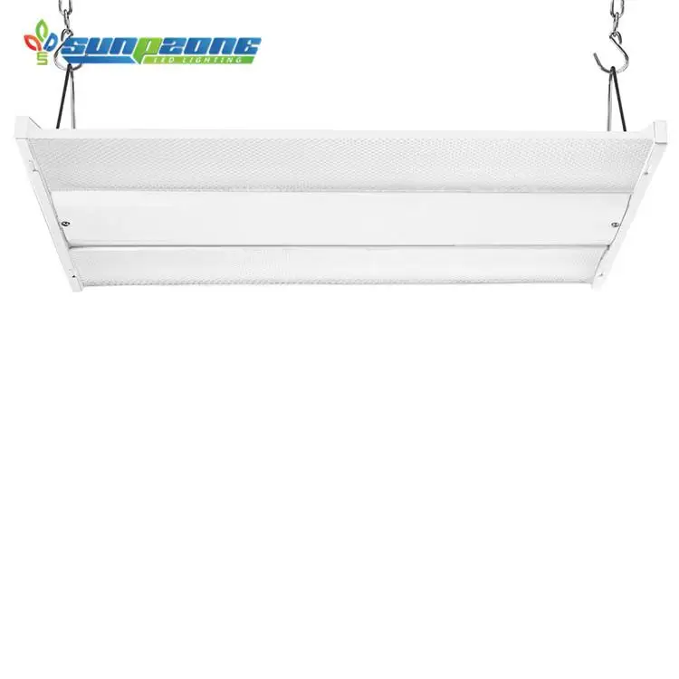 Industrial Warehouse Lighting Fixture Gym Garage 320w 43200lm motion sensor Linear High Bay Light Lights