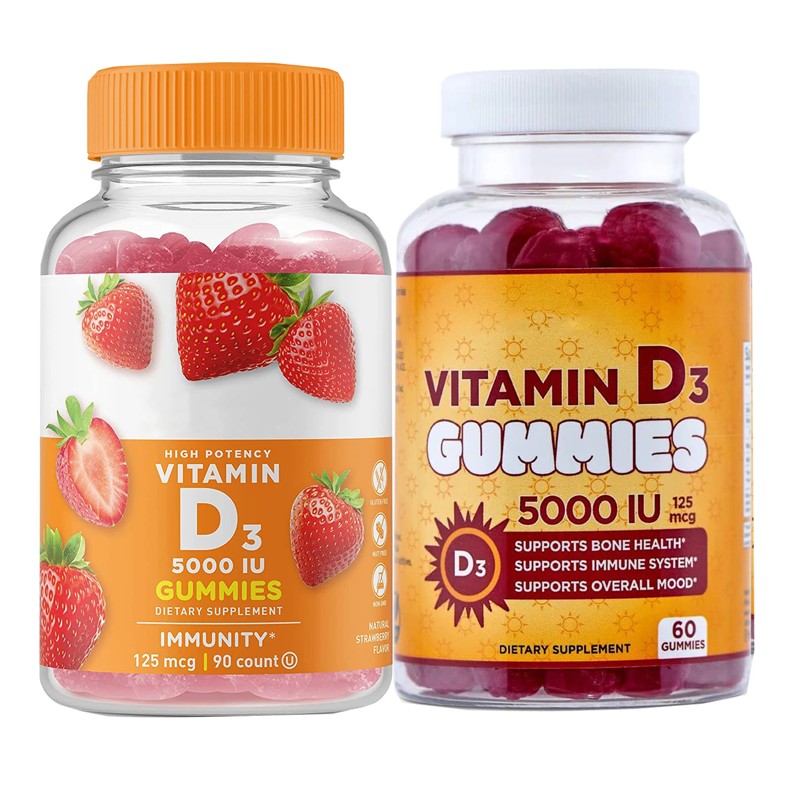 melatonin dietary health nutritional supplement hair growth weight loss vitamins gummy bears candy