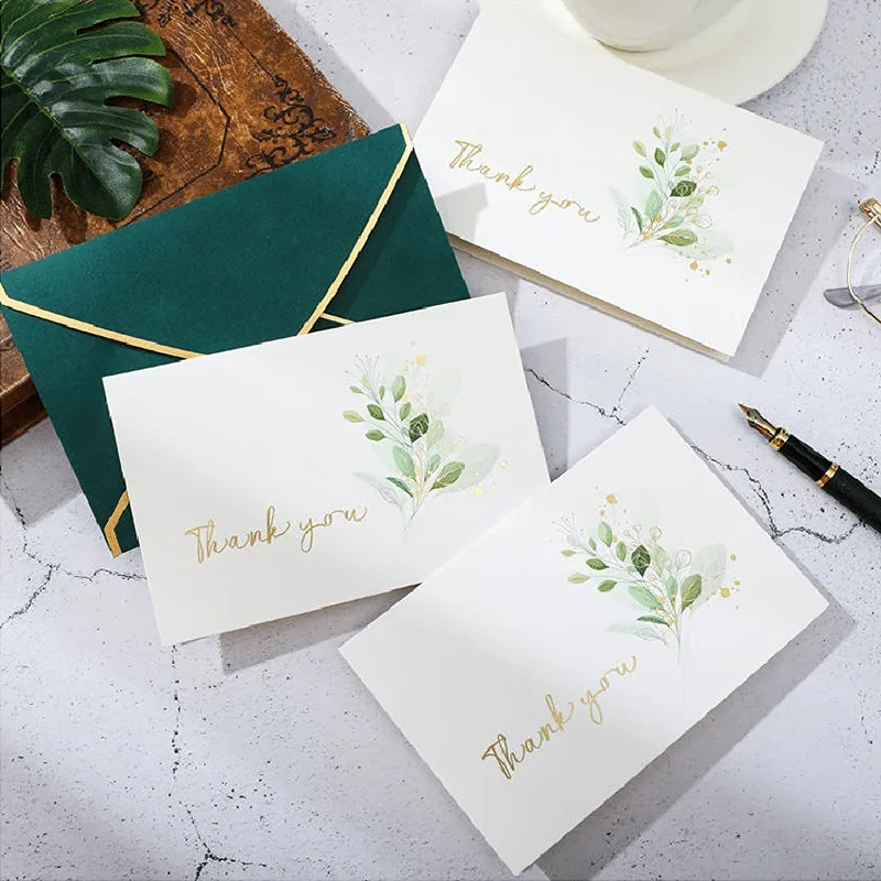 Chinese Factory Fast Delivery thank you Cards Greeting Card Shopping Card With Envelope For Packaging&Printing Services