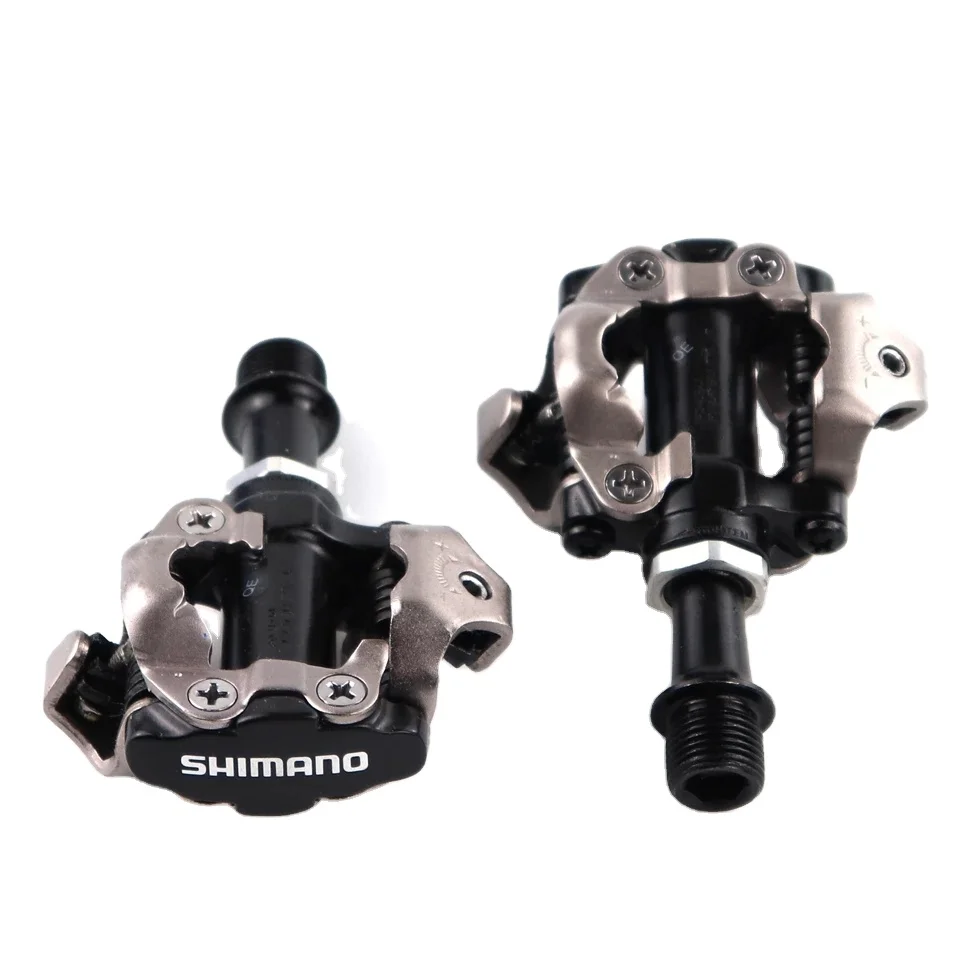 SHIMANO PD M540 SPD Pedal Chrome-Moly & Aluminum Compact MTB Bike Bicycle Cycling Self-Locking Pedal Wit SM-SH51 Cleats Original