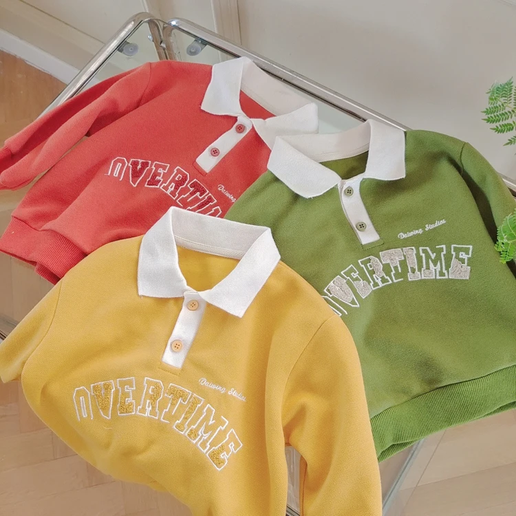 Custom Logo Polo Shirts For School Uniform With Long Sleeve Polo T-Shirt Embroidered Soft Cotton Polo Shirts 100% Cotton