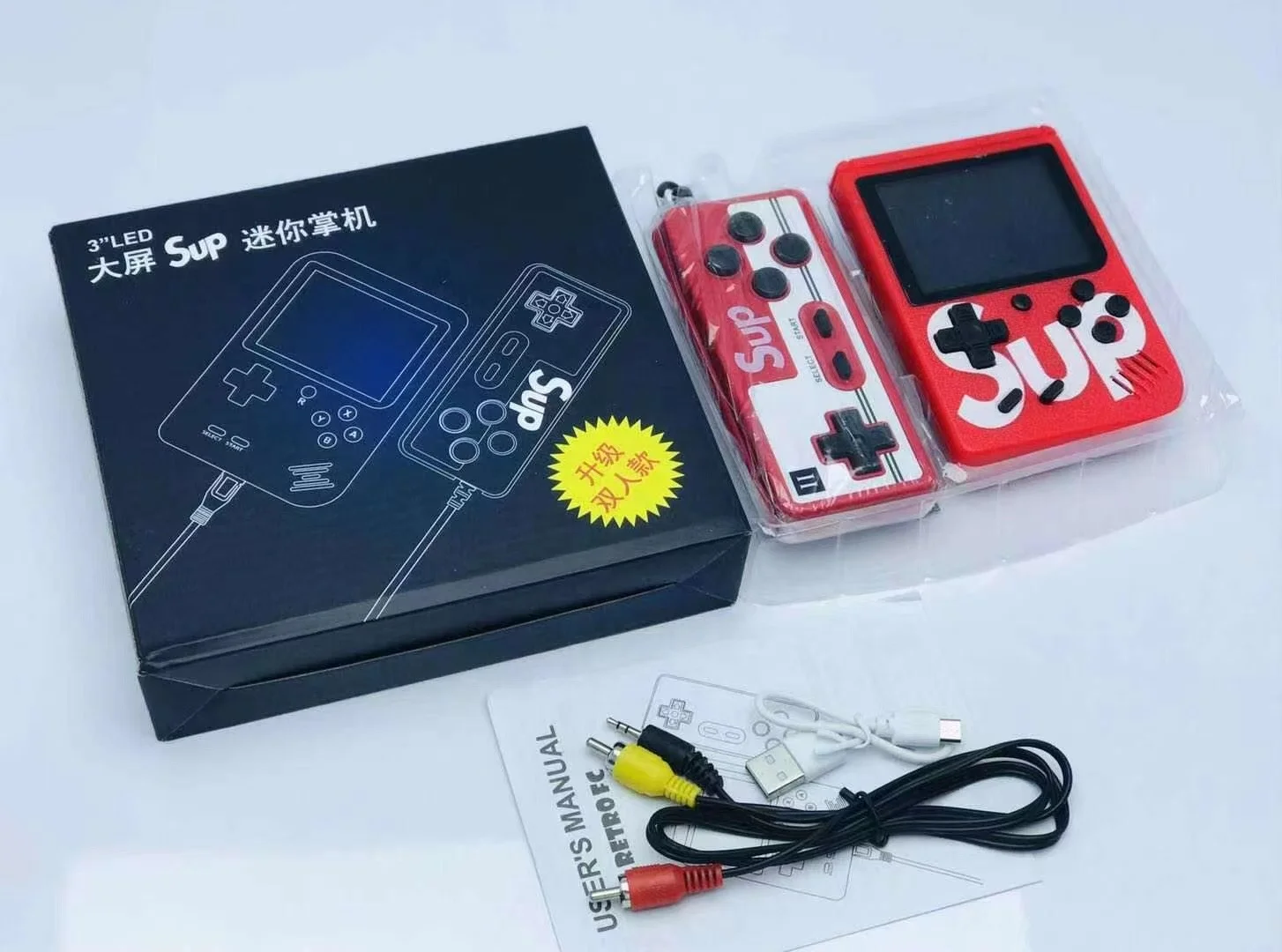  Портативная мини-игровая консоль в стиле ретро 2 игрока 8 бит 3 0 дюйма цветной ЖК-дисплей детский игровой плеер Встроенный 400