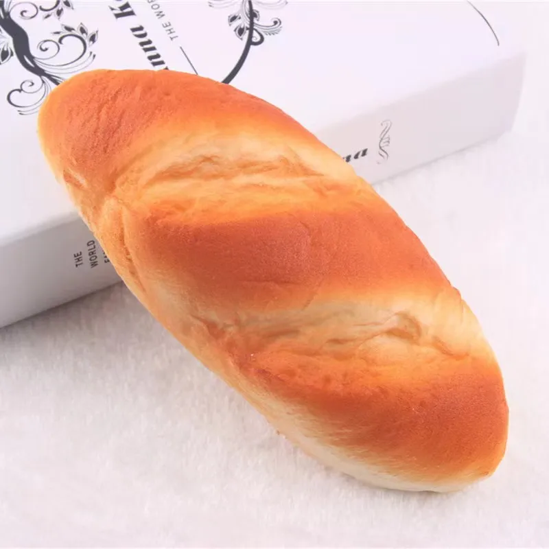 Wholesale Eco Friendly Cute Long Bread Model Squishy Toy For Kids PU Promotional Gifts