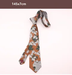 Мужские модные аксессуары цветочный галстук на заказ жаккардовый Цветочный Тонкий галстук узкий галстук для мужчин