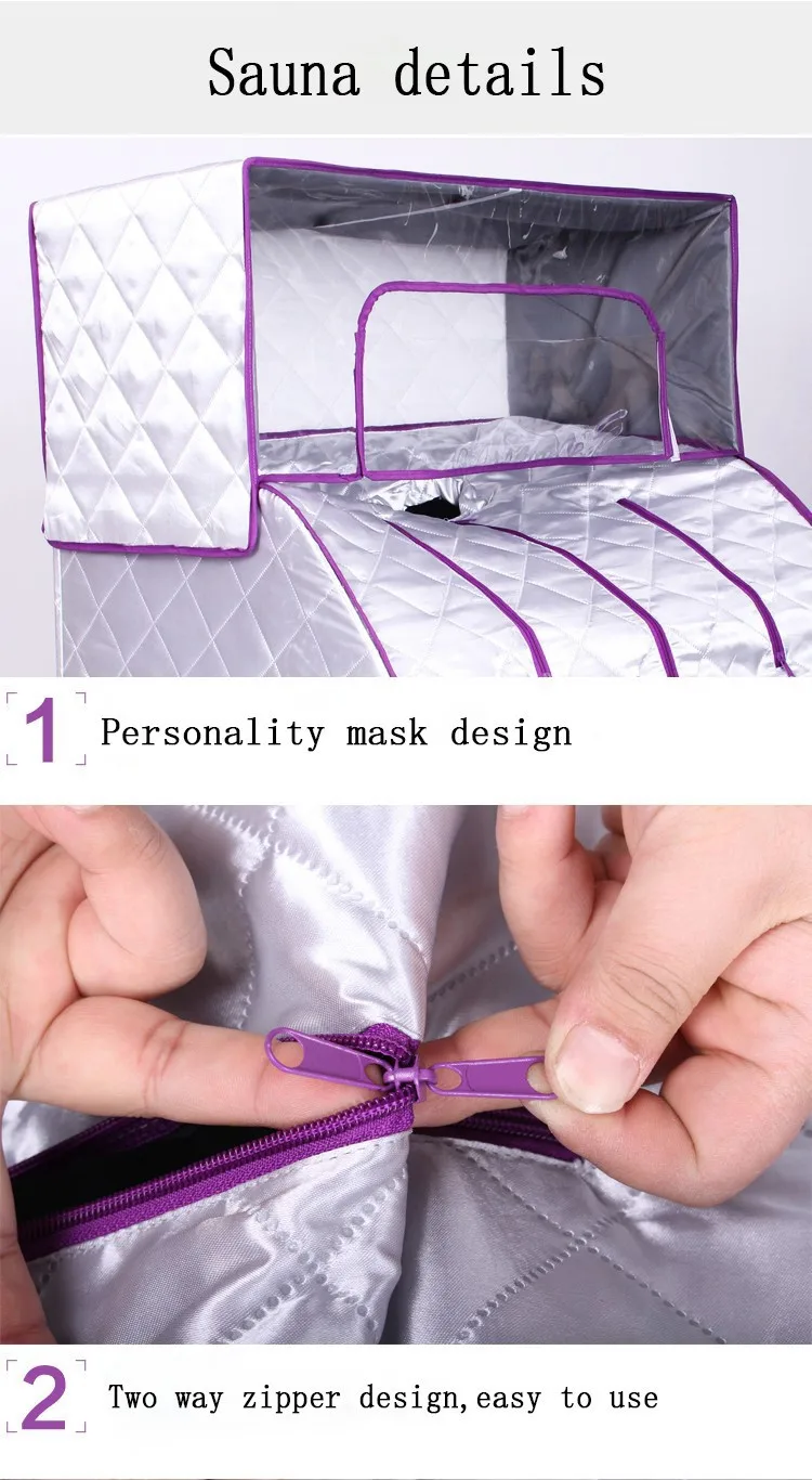 2023 Portable Steam Sauna Tent With 2l 4l Steamer Generator