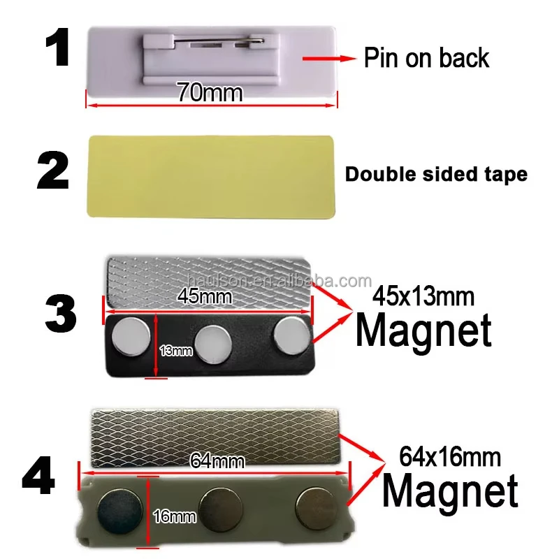 7 x 2 cm Customizable Brooch Personalized Laser Engraved Letter Pattern Name Tag Badge Pin Stainless Steel Metal ID Nameplate