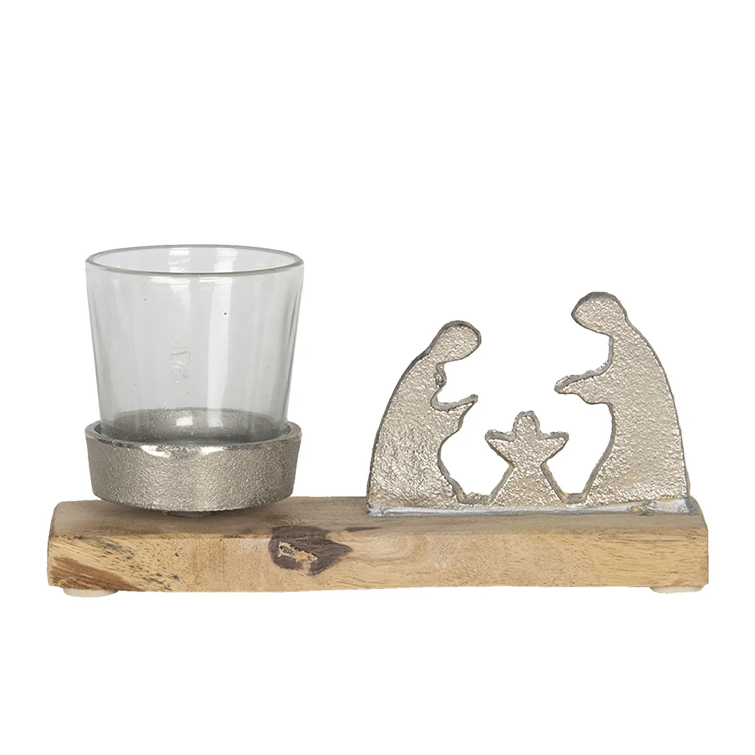 Metal sitted reindeer candle holder