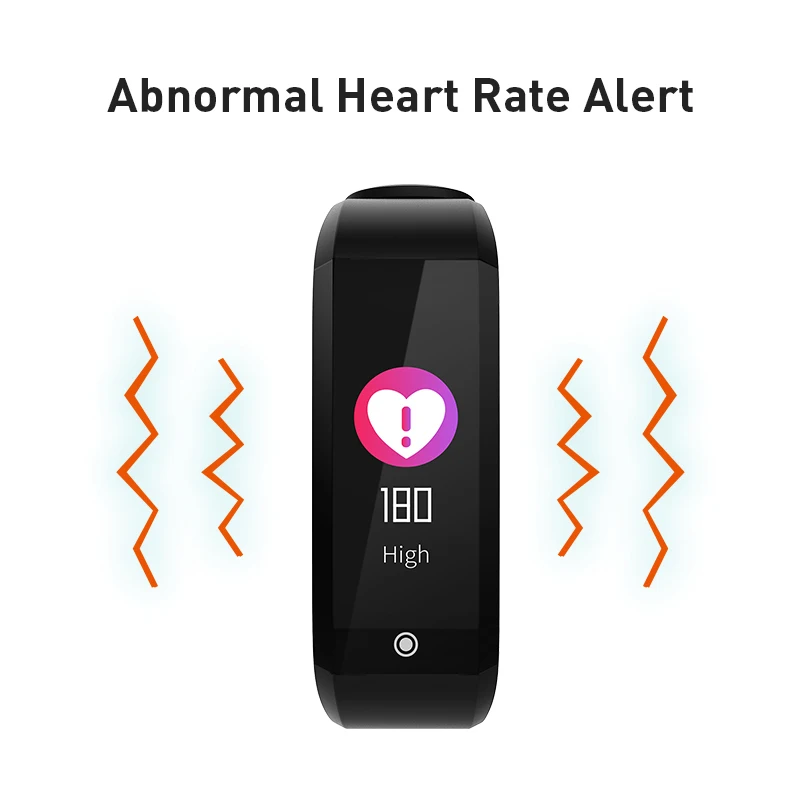 Women Temperature Sensor Wrist Band Heart Rate Monitor Smart Fitness Sports Wristband Watch