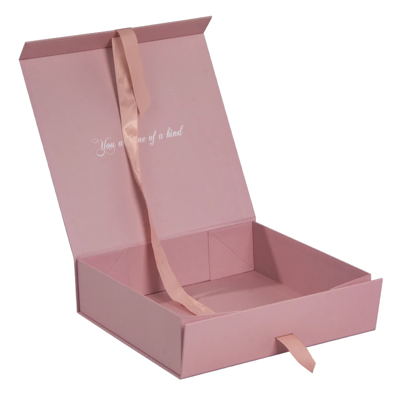 Custom Luxury Valentines Day Gift Clothing Tissue Paper Magnetic Folding Packaging Box