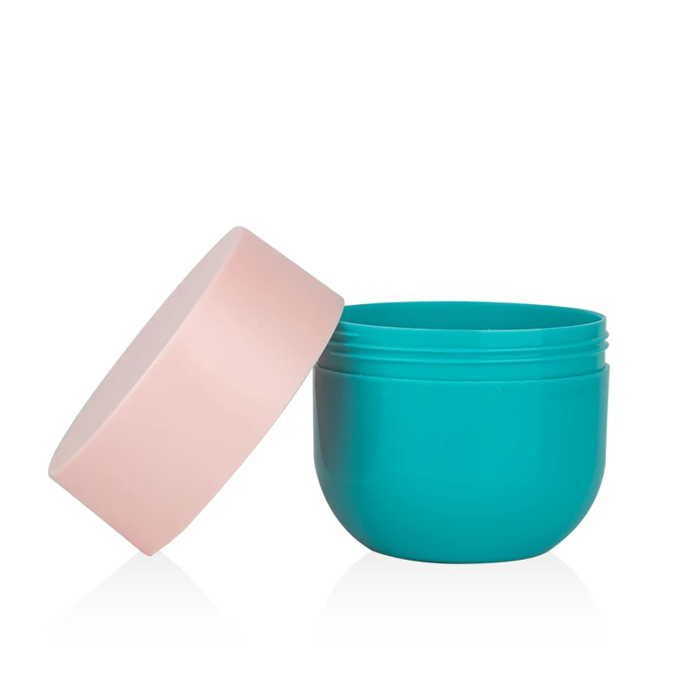 150ml 200ml 300ml 500ml PP custom body butter jars plastic cosmetic skincare cream jar for skin care plastic jar for scrub