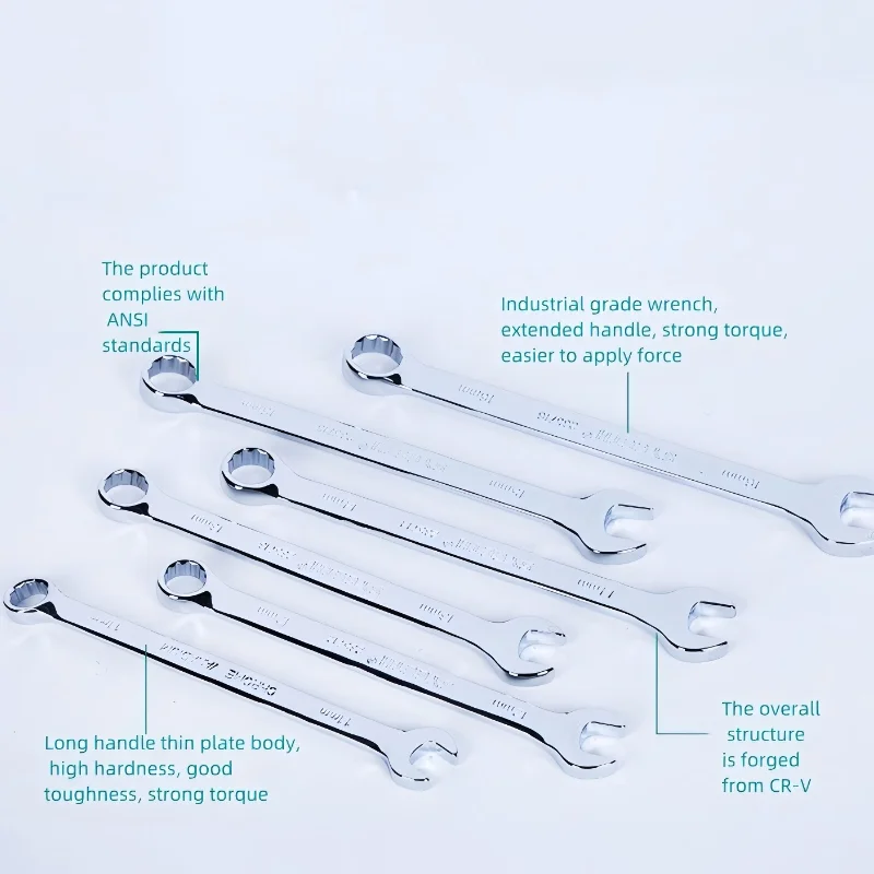 Shandong Jinggong Cr-V Steel Canvas Bag Six piece Wrench Set - Full Polishing Machine Repair Tool