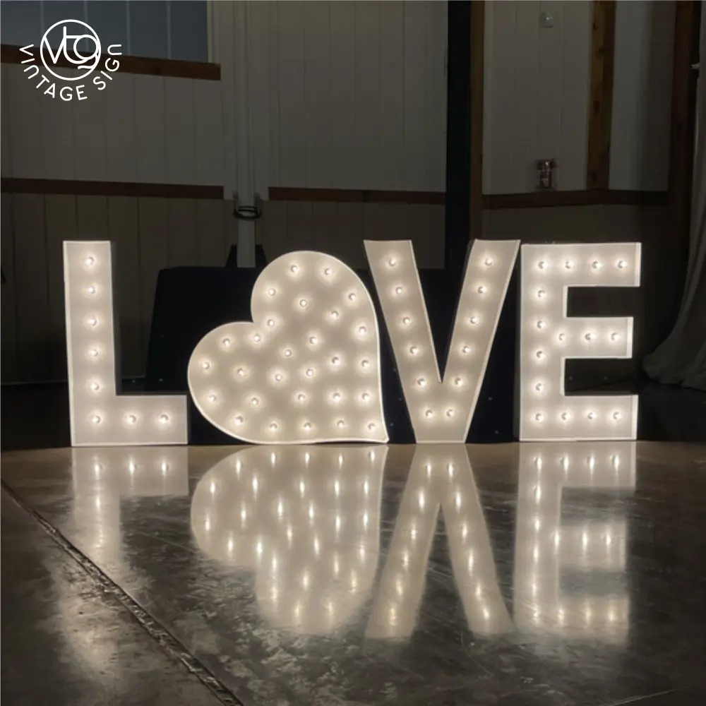 Big Letter Numbers And Letter Lights 4ft 5 ft 6ft Marquee Light Up Giant Letters Custom Giant 4ft Marquee Love Party