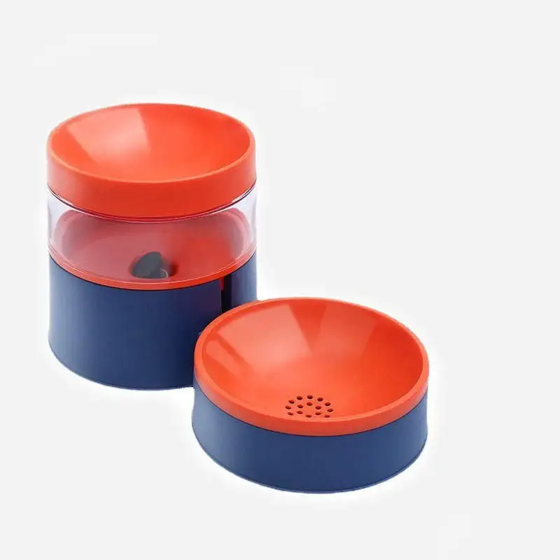 Factory wholesale silicone environmentally friendly detachable dual-purpose neck rest foldable silicone pet bowl