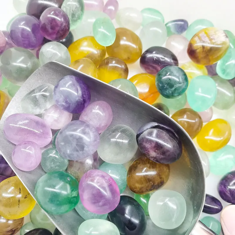 Natural Spiritual Healing Meditation Moss Agate Tumbled Crystals Gravel Flower Agate Tumble Stone