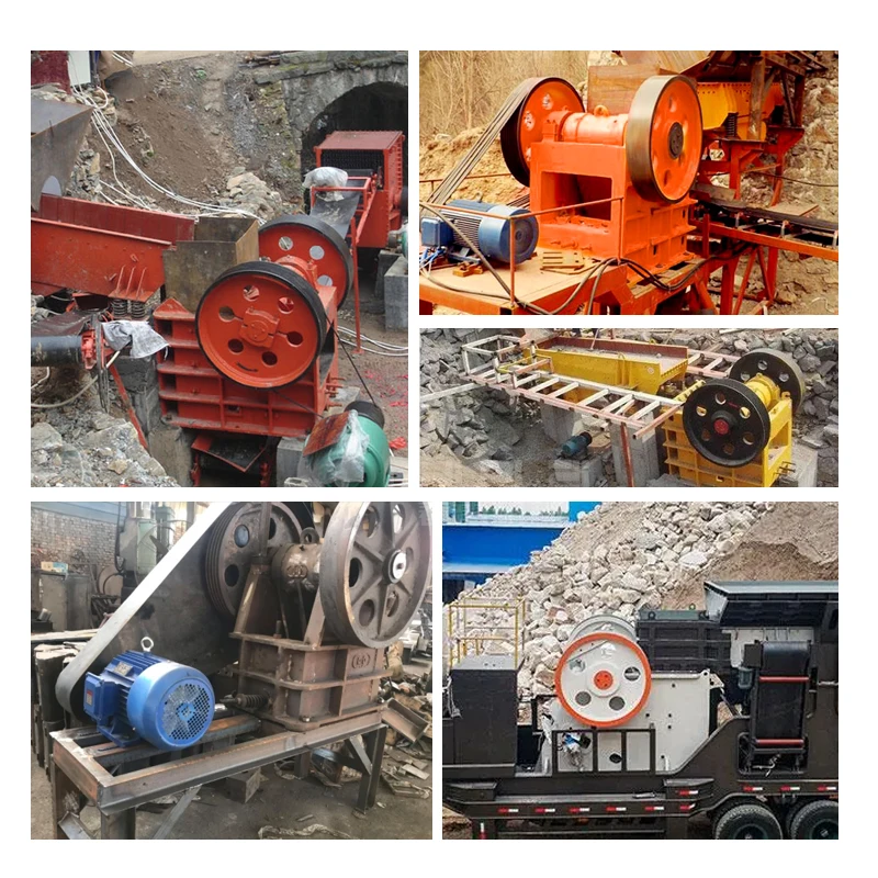 Заводская цена мини дизельная щековая дробилка PE150X250 портативная мобильная с конвейером