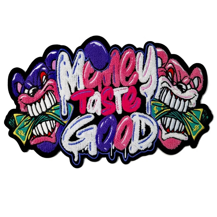 Модная нашивка с вышивкой из синели для нашивок на одежду